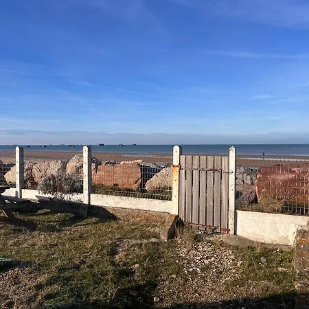 펜션 Superbe Vue Sur Les Pontons D Arromanches *